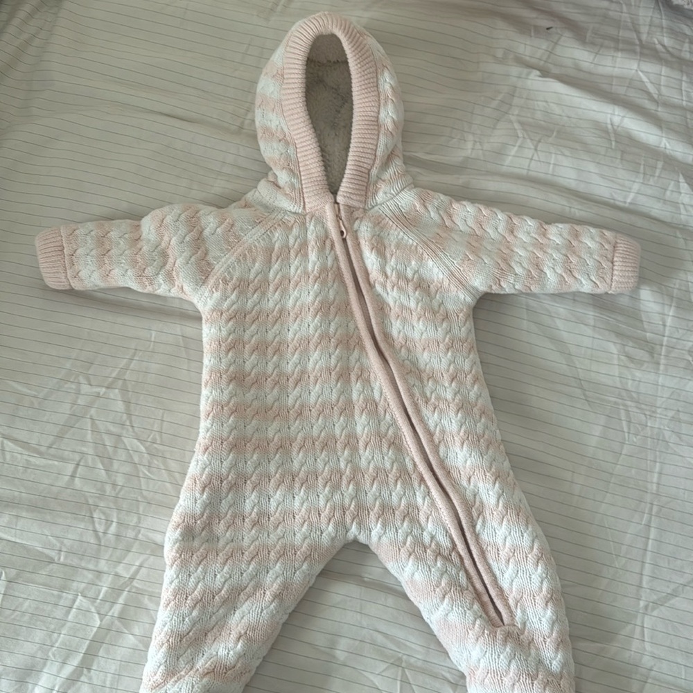 Angel Dear sweater Sherpa bunting